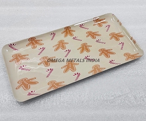 Plateau vert rectangulaire fantaisiste avec soldats jouets ludiques idéal pour servir des collations et ajouter de la joie aux rassemblements - Product Image 3