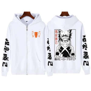 เสื้อสเวตเตอร์โอเวอร์ไซส์ลายคาซึกิ บาคุโกะสำหรับฤดูใบไม้ร่วง พร้อมฮู้ด ผลิตจากผ้าถักที่ระบายอากาศได้ดี - Product Image 6