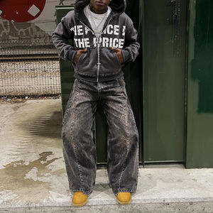 Sweat à capuche de luxe avec strass pour hommes pour une tenue urbaine élégante et un streetwear moderne - Product Image 6