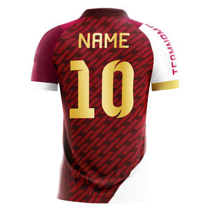 Ensemble de maillots de football à sublimation personnalisés de conception supérieure pour hommes 100% chemises vierges légères respirantes à séchage rapide en polyester personnalisées - Product Image 3