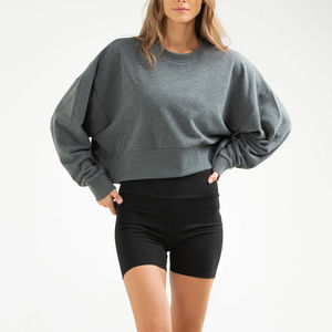 Sweat-shirt à capuche moderne personnalisé pour femmes Pull-over à capuche pour le fitness et le streetwear Slim-Trim Active Tops pour femmes - Product Image 1