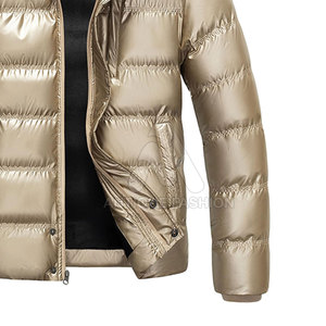 Chaquetas de Invierno Acolchadas de Alta Calidad Hechas en Pakistán, Cuello Alto, Logotipo Frontal, Diseño Personalizado, Impermeables y Resistentes al Viento - Product Image 3