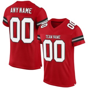 Camiseta de Práctica de Fútbol Americano, Ligera, de Poliéster Transpirable, de Secado Rápido, con Cuello en V, Tirantes en T, Manga Corta, Personalizable con el Nombre del Equipo - Product Image 4