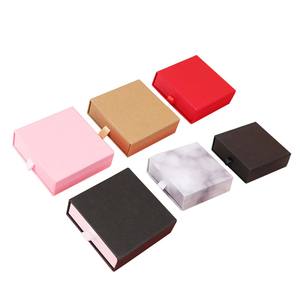 Nouveau tiroir boîte bijoux marbre boîte à bijoux bijoux noir emballage anneau boucle d'oreille pendentif collier Bracelet boîte de rangement - Product Image 1