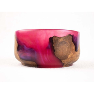 Custom <b>Wood</b> and Resin Dinnerware Bowl Unique Shape and Size <b>Bamboo</b> Kitchenware Food Server Handcrafted in India - Product Image 2