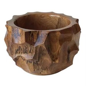 Bols les plus populaires Logo personnalisé Bol à doigts enduits de résine Bol de service en bambou/acacia/mangue pour une utilisation dans des bols de table - Product Image 1