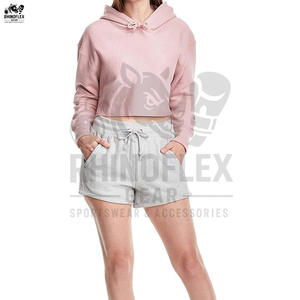 Sudadera con capucha de sublimación corta de alta calidad para mujer de nuevo estilo, superventas, Sudadera con capucha de sublimación de manga larga de tendencia superior para mujer - Product Image 4