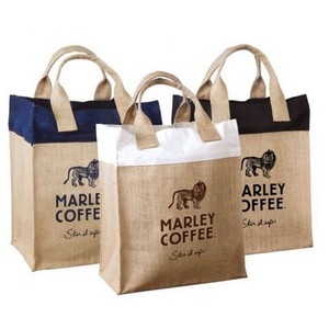 RusticRetreat Yute Tote Natural Biodegradable Eco Tote Bag Bolsa de compras reutilizable sostenible para venta al por menor, eventos y obsequios - Product Image 2