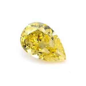 1 Carat Natural Fancy Intense Yellow Poire Shape Loose Diamond VVS2 Clarity GIA Certified Rare Gift for Her Crafts - Product Image 2