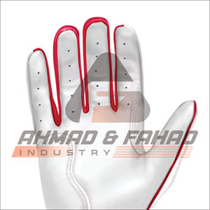 Gants de baseball professionnels A & F Ind à doigts complets avec fermeture à lanières en cuir pour les fans de sport - Product Image 5