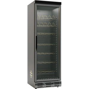 Réfrigérateur à vin commercial vertical à porte vitrée simple, à température unique, avec refroidissement par air, pour utilisation en bar, 382 L - Product Image 1