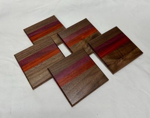 จานรองแก้วหินหินอ่อนธรรมชาติพร้อมโลหะแบบฝัง - Product Image 3