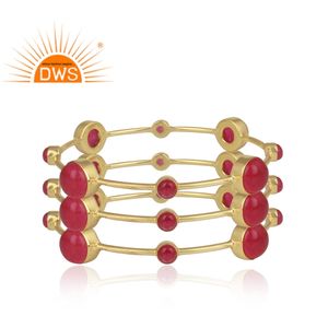 Joyería vendedora caliente de la piedra preciosa del cuarzo rojo de la aventurina natural de la plata esterlina 925 para el regalo de las mujeres para ella - Product Image 2