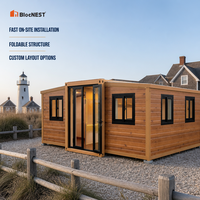 Maison conteneur extensible BlocNEST, bungalow préfabriqué modulaire au design moderne pour la vie de famille et les vacances