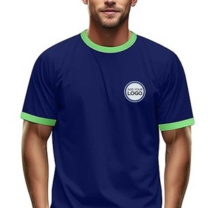 Ringspun algodón Heather Jersey poliéster Ringer camisetas - Product Image 6
