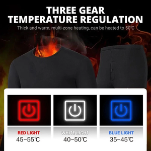 Ensemble 2 pièces thermique chauffant et respirant pour homme, <span class=keywords><strong>sous</strong></span>-vêtements chauffants à 28 zones (haut et bas), rechargeable, pour l'hiver - Product Image 5