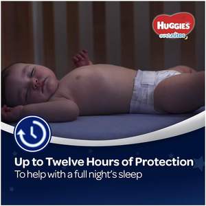 Pañales HUGGIES OverNites, Talla 5 (27+ lb.) ), 18 ct, Pañales para la noche, Paquete jumbo (La presentación puede variar) - Product Image 3