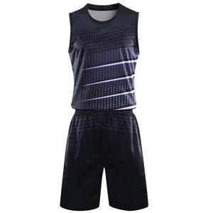 Ensemble maillot et short de basket-ball personnalisés, uniformes d'équipe, vêtements de sport athlétiques confortables respirants imprimés par sublimation, vente en gros - Product Image 3