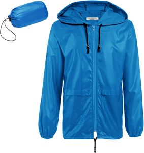 Veste coupe-vent d'hiver unisexe en toile à capuche avec poches, respirante, résistante à l'eau, logo sur le devant - Product Image 5