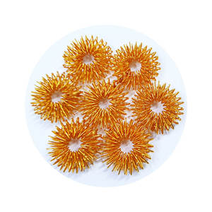 เครื่องนวดนิ้วแบบกดวงแหวนฝังเข็มทำจากสแตนเลสสีสันสดใส - Product Image 1