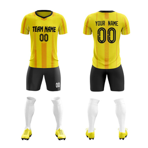 Maillot de football pour homme adulte 2025 à manches courtes, respirant, 100 % polyester extensible, ensemble uniforme, vente en gros de vêtements de football - Product Image 4