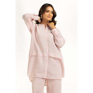 ชุดลำลองสำหรับผู้หญิง รุ่น IPST-55160 ชุดเซ็ตสองชิ้นเข้าชุดสำหรับฤดูใบไม้ผลิ/ฤดูร้อน ย้อมเส้นด้าย ไซส์ XS และ XXS เสื้อครอป - Product Image 6