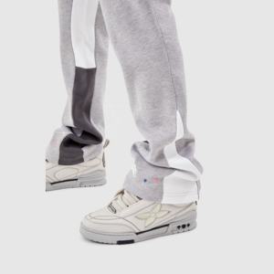 Wholesale OEM Service Men's Winter Casual Sweatpants-Eco-Friendly 100% Cotton Canvas Fleece Thickness <b>Elastic</b> Waist <b>Lace</b>-Up - Product Image 4