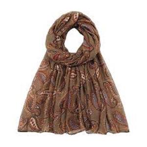 Écharpe bandana en soie satinée polyester coton à motif de feuilles carrées double face pour femmes d'été - Châle tendance - Product Image 6