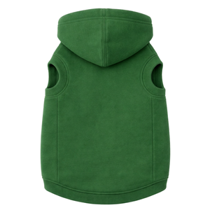 เสื้อฮู้ดสุนัขสีเขียวป่า คลาสสิก สีพื้น เสื้อฮู้ดสัตว์เลี้ยงแบบสวม ผ้าฟลีซนุ่ม อุ่นสบาย - Product Image 5