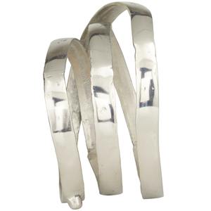 Anneau d'argent accrocheur Table ornement Designer Table objet Accent décoratif moderne pour les espaces de vie élégants - Product Image 5