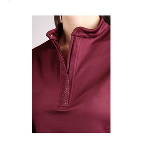 Vêtements équestres de qualité supérieure vêtements de sport chemise couche de base haut à manches longues personnalisé vente en gros chemise d'équitation extensible dans les quatre sens - Product Image 5