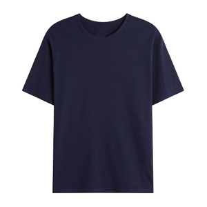 Camisetas de Alta Calidad Personalizadas para Hombre, 100% Algodón, Sólidas, Casuales, de Manga Corta, Cuello Redondo, Lisas, Teñidas, sin Estampado - Product Image 1