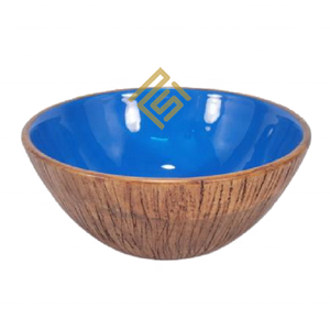 Bols de service de finition moderne en os de corne résine époxy et avec décor en matériau naturel bol à soupe en bois décor à la maison de haute qualité - Product Image 2