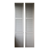 Volets verticaux en bois massif de qualité supérieure pour fenêtres/portes, sur mesure pour hôtel, salon, extérieur, entrepôt