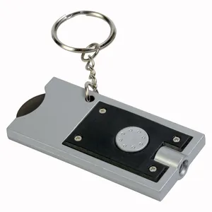 Portachiavi Personalizzato 11901 con Luce e Token, Moschettoni e Portachiavi Promozionali - Product Image 3