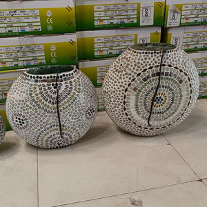 Haute qualité mosaïque verre bougeoir décoratif votif pour décorations Festival décor à la maison pièce maîtresse cadeaux accessoires - Product Image 1