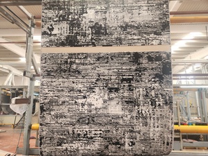 Alfombra Turca de Poliéster Afelpada Adiva, Tejida en Jacquard, Hecha a Máquina, de Pelo Alto, Acolchada, Reversible, Lavable, con Respaldo Antideslizante de Yute - Product Image 3
