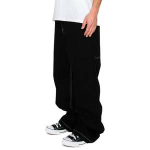 กางเกงยีนส์ขายาวสำหรับผู้ชายกางเกงยีนส์ทรงตรงเอวสูงปานกลางสีดำป้องกันการโจรกรรมกางเกงยีนส์ออกแบบขนาด40 42 44 - Product Image 4