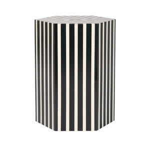 Vente en gros en usine d'articles d'hôtel Tabouret incrusté d'os en MDF Tabouret de salon moderne incrusté d'os en gros de bonne qualité pour la chambre à coucher - Product Image 4