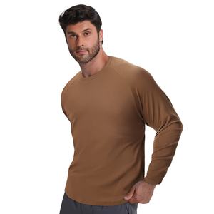 เสื้อยืดแขนยาวเนื้อผ้านุ่มยืดหยุ่น แห้งเร็ว เหมาะสำหรับออกกำลังกาย สกรีนโลโก้ได้ตามต้องการ เสื้อยืดแขนยาวผู้ชาย - Product Image 3