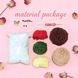 Kit de Ganchillo de Lana Coral Personalizado al por Mayor para <span class=keywords><strong>Principiantes</strong></span>, Kit Hamburger, Kit de Materiales de Ganchillo DIY para <span class=keywords><strong>Principiantes</strong></span> - Product Image 3