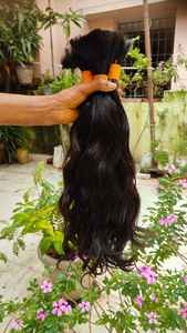 Cheveux indiens bruts disponibles en toutes les couleurs, en vrac, double trame, haute qualité, résistants à la perte, pour le tressage micro-twist - Product Image 6