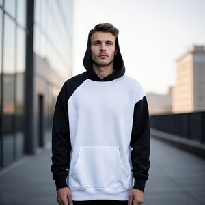 Hiver Hommes 500 GSM Hoodie Streetwear High Street Heavyweight Drop Shoulder Pullover Hood Long Sleeve Hoodie Men's - Product Image 1
