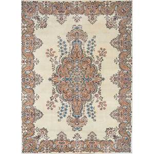 Tapis en laine noués à la main vintage ivoire de luxe épais Pae-2053 pour la maison, la salle à manger, l'extérieur, la cuisine, l'hôtel, le bureau, les pique-niques - Product Image 1