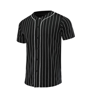 Camiseta de béisbol a rayas con estampado de poliéster 100%, camiseta de béisbol personalizada, uniformes de béisbol personalizados, DISEÑO 2026 - Product Image 4