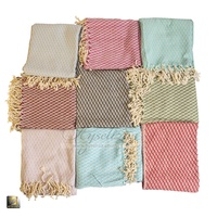 Serviettes de plage en coton turc Peshtemal, séchage rapide, super absorbantes, anti-sable, écologiques, légères, avec logo personnalisé