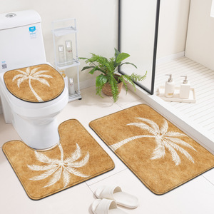Custom Printed Bath <b>Mat</b> <b>Bathroom</b> Rug <b>Set</b> for <b>Bathroom</b> Non-Slip Shower Curtain Bath <b>Mat</b> - Product Image 4