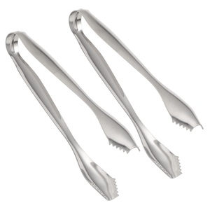 Cubitos de hielo de acero inoxidable y azúcar, pinzas en forma de corazón, artesanía, acero inoxidable pulido brillante - Product Image 6
