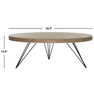 Tables basses modernes de style industriel, écologiques, de bonne qualité et au design élégant et minimaliste, avec des éléments en métal et en bois - Product Image 6