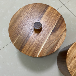 Secchiello per ghiaccio in <span class=keywords><strong>legno</strong></span> retrò a forma rotonda Premium - Product Image 3